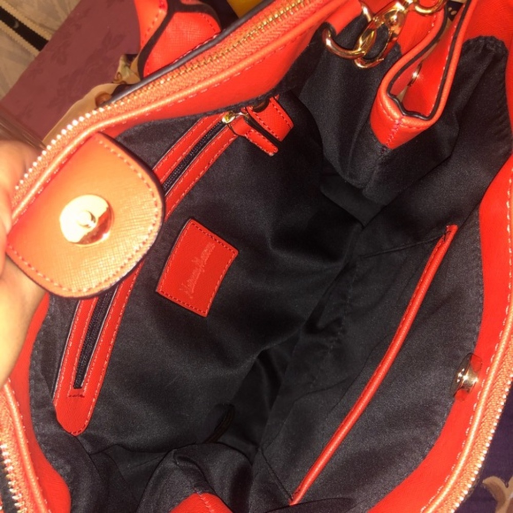 🎈Neiman Marcus Red Handbag 🎈 - Picture 3 of 8